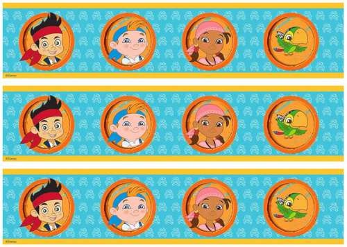 Jake and The Neverland Pirates Edible Cake Strips - Click Image to Close